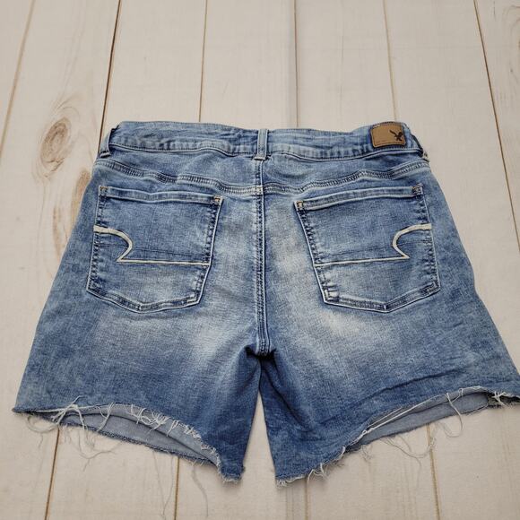 American Eagle AEO Midi shorts acid wash soft stretch - Picture 2 of 4